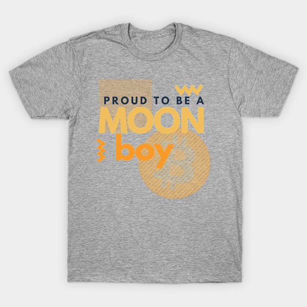 Bitcoin - proud to be a moonboy T-Shirt by Teebee